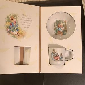Wedgwood Peter Rabbit porcelain bowl and mug keepsake